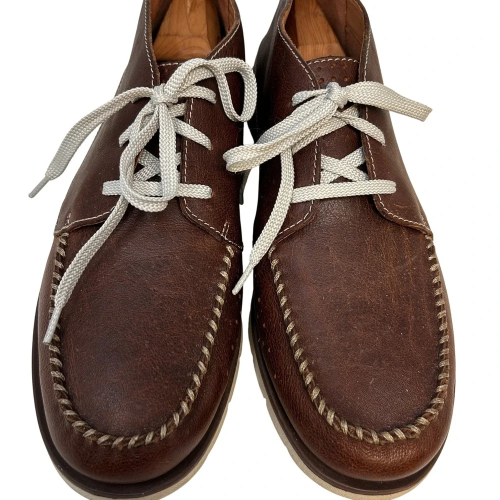 Clarks Artisan Brown Leather Chukka Boots Men's 11M‎ US Moccasin